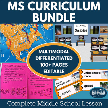 Preview of Middle School Science Curriculum - Complete 5E Lesson Bundle