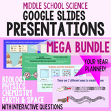 Middle School Science Google Slides Lessons Mega Bundle
