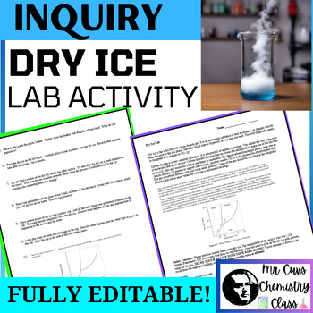 Preview of Middle School Science Physical Science Dry Ice Sublimation Inquiry Lab Activity