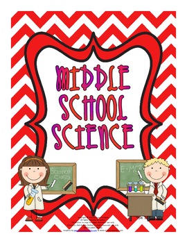 Preview of Middle School Science - Posters, Printables, Back to School Ideas