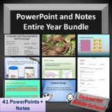 Middle School Science PowerPoint and Notes -- Entire Year 