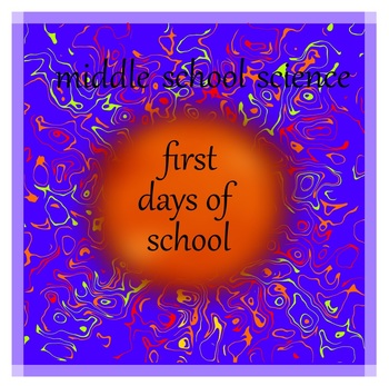 Preview of Middle School Science Skills: First Days of School Activities