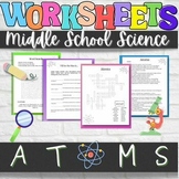 Middle School Science Worksheets--Atoms