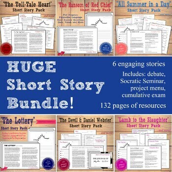 Preview of Middle School Short Story Bundle