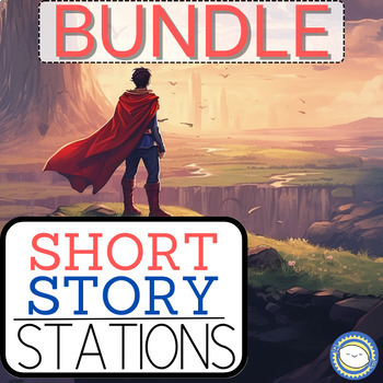 Preview of Middle School Short Story STATIONS / CENTERS MEGA BUNDLE - 6th, 7th, 8th