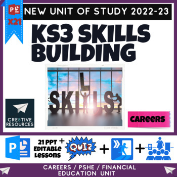 Preview of Middle School Skills Building - Careers Health Package