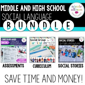 Preview of Middle School Social Language Bundle