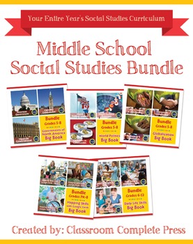 Preview of Middle School Social Studies Bundle Gr. PK-12