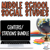 Middle School Social Studies History Interactive Centers S