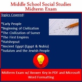 Middle School Social Studies Midterm Exam