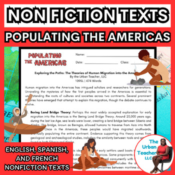 Preview of Middle School Social Studies Nonfiction Articles – First People in North America