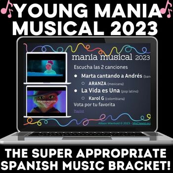 Preview of Middle School Spanish YOUNG March Music Bracket 2023 mania musical música