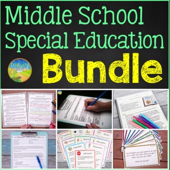 Preview of Middle School Special Education BUNDLE - Behavior Plans, Activities, Lessons