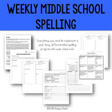 Middle School Spelling: A Year-Long, Differentiated Approach
