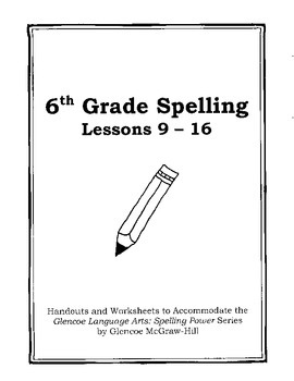 Preview of Middle School Spelling for the Busy Teacher – 6th Grade CCSS Focused (Unit 2)