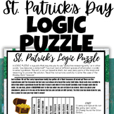 Middle School St. Patrick’s Day Math Activity Logic Puzzle