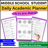 Middle School Student Planner, Academic School Year, Minim
