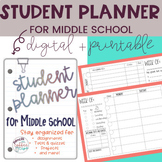 Middle School Student Planners 2022-23