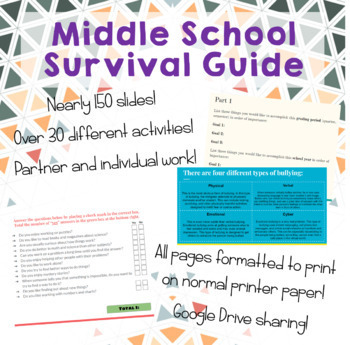 Preview of Middle School Survival Guide