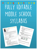Middle School Syllabus Template