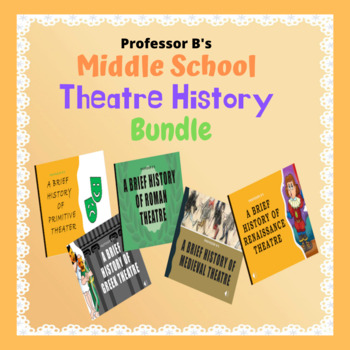 Preview of Middle School THEATRE HISTORY Bundle