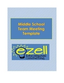 Middle School Team Meeting Template