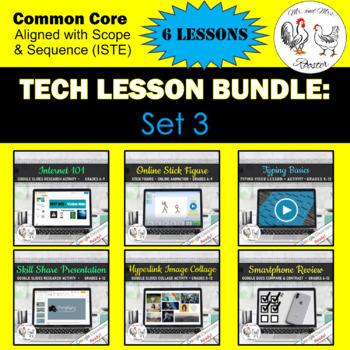 Preview of Middle School Technology STEM Lesson Plans | High School LESSON BUNDLE: Set 3