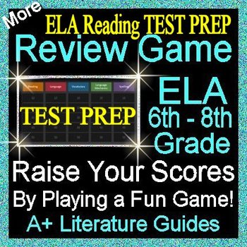 Preview of Middle School Test Prep - ELA Review Game