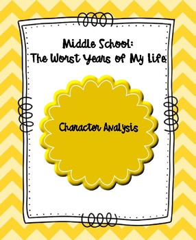 middle school the worst years of my life character list