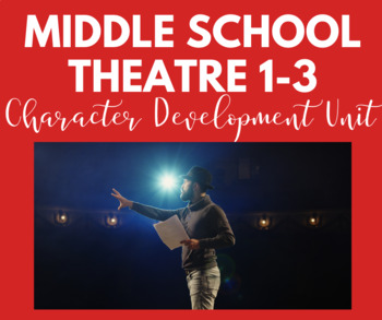 Preview of Middle School Theatre 1-3: Character Development Unit