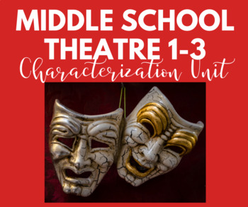 Preview of Middle School Theatre 1-3: Characterization Unit
