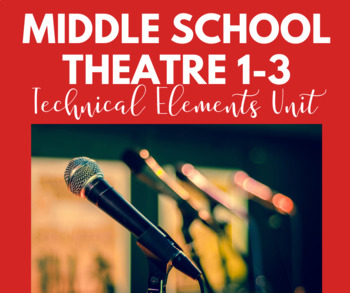 Preview of Middle School Theatre 1-3: Technical Elements Unit