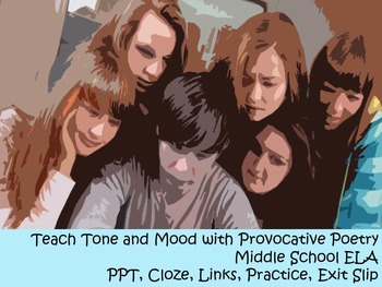 Preview of Middle School Poetry - Tone and Mood