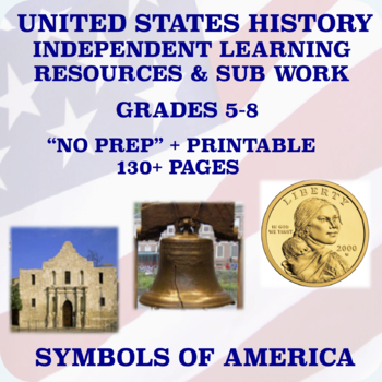 Preview of Middle School U.S. History "NO PREP" Sub Resources and Independent Assignments 