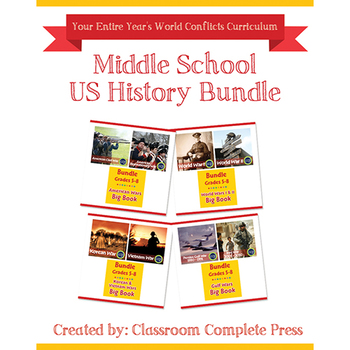 Preview of Middle School US History Bundle Gr. 5-8