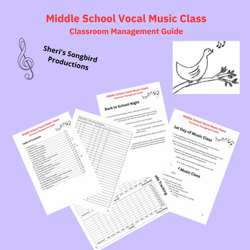 Preview of Middle School Vocal Music Class: Classroom Management