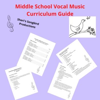 Preview of Middle School Vocal Music Curriculum