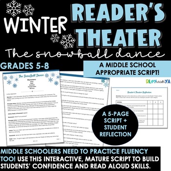 Preview of Middle School Holiday & Winter Reader's Theater Script: PRINT & GO
