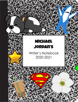 Preview of Middle School Writer's Notebook- Digital or Printable