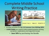 Middle School Writing Practice DISCOUNT BUNDLE-Perfect for