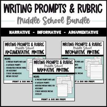 middle school writing assignment rubric