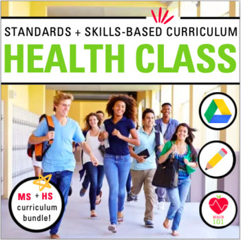 Preview of Middle School + High School HEALTH Education Curriculum: Full Year/Semester