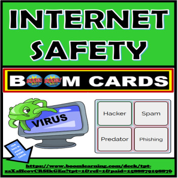 Preview of Middle School and High School Internet Safety BOOM CARDS