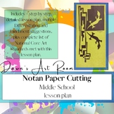 Middle School level - NOTAN PAPER CUTTING
