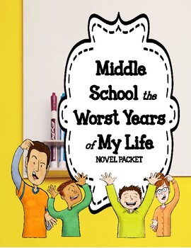 Preview of Middle School the Worst Years of My Life - Comprehension and Vocabulary Unit