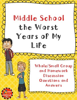 Preview of Middle School the Worst Years of My Life Discussion Questions and Answers