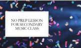 Middle/Secondary No Prep online music lesson #4 great for 
