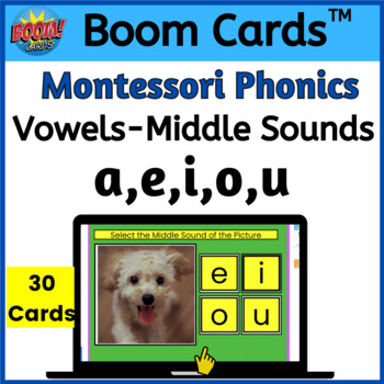 Preview of Middle Sound Digital Activity for Vowel Sound Practice