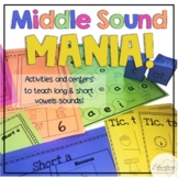 Middle Sound Mania! Activities and Centers to Teach Long a