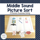 Middle Sound Picture Sort - Phonemic Awareness